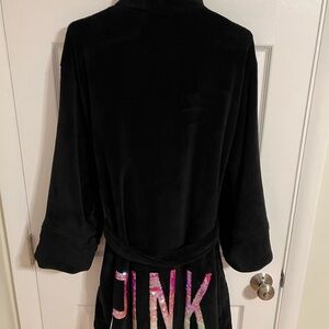 Victoria’s Secret Black Plush Robe